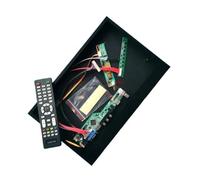 QPOGRMJR Carte Pilote TV analogique for écran LP154W01-TLA1/TLAA/TLAE, boîtier métallique, 1280 x 800, kit DIY, LVDS-30 Broches, VGA, HDMI, AV, USB, 1 CCFL(LP154W01-TLAG x Case)