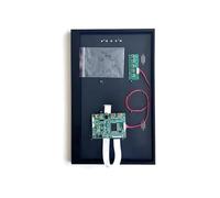 QPOGRMJR Kit de Modification for écran Portable HDMI-Mini 15,6" 1920 x 1080 Compatible LTN156HL01/LTN156HL02, boîtier métallique et Carte contrôleur EDP 30 Broches(LTN156HL02-001 xCase)