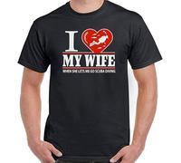 QPQKUFCVQ Scuba Diving T Shirt Dive Sea Diver I Love My Wife Mens Funny Equipment Gear