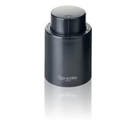 Qpractiko | Bouchon pompe à vide vin | Noir, plastique ABS, 4,7 x 7,2 cm | Marqueur de temps, étanchéité, compact | Préservation arômes, conservation vin