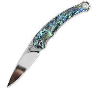 QPS Dolphin 14C28N, polissage miroir, Manche : Abalone QS161-D