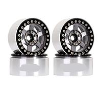 QPSJXN 1,9" Aluminium à 6 Rayons Breadlock Wheel Rim Rim pour 1 10 Scale Crawler Cawler Compatible avec des modèles comme Gen8 et VS4-10 Numéro de pièce W1947(W1947BG)