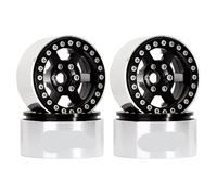 QPSJXN 1,9" Aluminium à 6 Rayons Breadlock Wheel Rim Rim pour 1 10 Scale Crawler Cawler Compatible avec des modèles comme Gen8 et VS4-10 Numéro de pièce W1947(W1947BK)