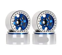 QPSJXN 1,9" Aluminium à 6 Rayons Breadlock Wheel Rim Rim pour 1 10 Scale Crawler Cawler Compatible avec des modèles comme Gen8 et VS4-10 Numéro de pièce W1947(W1947BL)