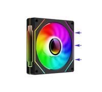 QPSJXN 120 mm argb 5v 3pin 12v 4 Broches PWM Fabriqué de Refroidissement Silencieux pour Ordinateur Châssis Prism 4 Pro(A)