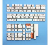 QPSJXN 125 PBT KEYCAP XDA Profil Dye-Sub English and Japanese Custom Keycaps MX Switch Mechanical Keyboards(Plastic US)