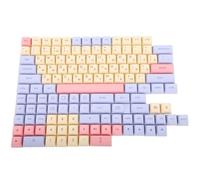QPSJXN 132 Key PBT Keycaps XDA Profil personnalisé Anglais Custom Kr RU Keycap Dye Subilation avec MX 104 87 61 Keyboards mécaniques(MH Russian)