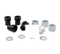 QPSJXN 4PCS Cap Centre Centre DE Rime DE Rage Aluminum avec M4 Nuts Compatible pour 1 MODÈLES DE Crawler RC Scale Temps tels Que 90046 TRX6 et des véhicules RC Hors Route similaires(WH-03BK)