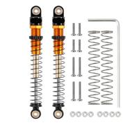 QPSJXN Aluminium 51 mm Filé à Double Baril Free Long pour 1 à 24 échelles RC Crawler Mode Compatible avec MODÈLES AX24 SCX24(2PCS Gold)
