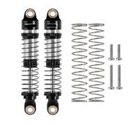 QPSJXN Amortisseur d'huile d'amortisseur fileté de 53 mm Compatible avec 1 18 à l'échelle RC Crawler Mise à Niveau Part 4M 24 Set de 4(2PCS Black)
