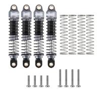 QPSJXN Amortisseur d'huile d'amortisseur fileté de 53 mm Compatible avec 1 18 à l'échelle RC Crawler Mise à Niveau Part 4M 24 Set de 4(4PCS Grey)