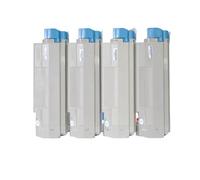 QPSJXN Cartouche de Toner Compatible pour Les modèles d'imprimantes 610 C610 C610N C610DN C610CDN C610DTN Fonctionne avec 44315305 44315306 44315307 44315308 KCYM CARTRIDGES À L'ENK KCYM(C)