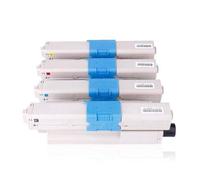 QPSJXN Cartouche de Toner Compatible pour Les modèles d'imprimantes 610 C610 C610N C610DN C610CDN C610DTN Fonctionne avec 44315305 44315306 44315307 44315308 KCYM CARTRIDGES À L'ENK KCYM(BK)