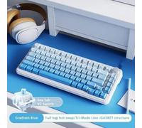 QPSJXN Clavier de Jeu à Trois Modes avec des commutateurs mécaniques en Pleine clé swappable à Chaud à l'aide de la connectivité BT 2.4G et USB-C