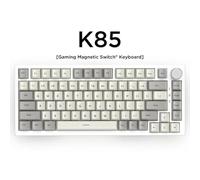 QPSJXN Clavier de Jeu câblé avec commutateurs métalliques Plage de clés Macro de Bouton multimédia pour Les Effets RVB de rusage à Chaud FPS Rush Divers systèmes(Business Grey)