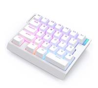 QPSJXN Clavier de Jeu mécanique HE30 à Une Main 29 Interrupteur magnétique Rapid Trigger Compatible pour Les Joueurs(HE30 White)