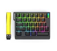 QPSJXN Clavier de Jeu mécanique HE30 à Une Main 29 Interrupteur magnétique Rapid Trigger Compatible pour Les Joueurs(HE30 Black)