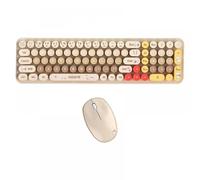 QPSJXN Clavier et Souris sans Fil Mofii Définir 24 g de Plug et de Lecture de Clavier et Combo de Souris compatibles(Milk Tea Mixed)