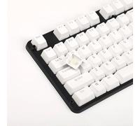 QPSJXN Ensemble de keycap de Pudding avec claviers mécaniques comme K70 Lux Strafe K65 RGB K63 avec commutateurs MX(104 keycaps White)