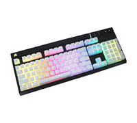 QPSJXN Ensemble de keycap de Pudding avec claviers mécaniques comme K70 Lux Strafe K65 RGB K63 avec commutateurs MX(137 keycaps White)