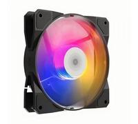 QPSJXN Éventail d'ordinateur RVB 120 mm Ventilateur de Refroidissement Silencieux 4pin Dissimulation de Chaleur pour Les Versions PC et CPU(Black Single Fan)