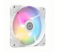 QPSJXN Éventail d'ordinateur RVB 120 mm Ventilateur de Refroidissement Silencieux 4pin Dissimulation de Chaleur pour Les Versions PC et CPU(White Single Fan)