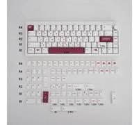 QPSJXN GMK White Blood Festival 142-Key Dye Sublimation Profil PBT KEYCAPS Claviers mécaniques 61/64