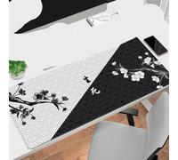 QPSJXN Grand Pad de Souris Yan Yang Black et Blanc(Art WA00272 (2))