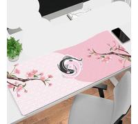 QPSJXN Grand Pad de Souris Yan Yang Black et Blanc(Fish WA00272 (1))