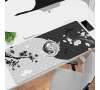 QPSJXN Grand Pad de Souris Yan Yang Black et Blanc(Fish WA00272 (3))