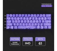 QPSJXN IMD-Tech 61/84/118 TOPOGRAPE KEYCAP Set Le Profil OEM Conception DE Shine-THAIL Accessoires de Clavier(Purple 61 Keys)
