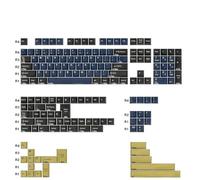 QPSJXN KBDIY 174 Retro GMK Blue Samurai PBT Keycap Double Shot Profil Compatible avec Les claviers de Jeu mécanique de Commutation MX Switch(GMK Blue Samurai)