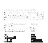 QPSJXN KBDIY 174 Retro GMK Blue Samurai PBT Keycap Double Shot Profil Compatible avec Les claviers de Jeu mécanique de Commutation MX Switch(GMK Bow)