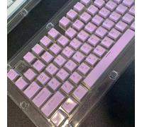 QPSJXN Keycaps coréens Keycaps Keyboards mécaniques ISO Pudding Keycaps Pudding Set pour Le Jeu 104(Purple)