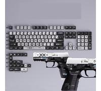 QPSJXN Keycaps de Pudding PBT rétro-éclairés pour Les claviers mécaniques de Jeu compatibles avec 61 82 104 Disposés de clés