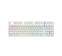 QPSJXN KM98 PBT KEYAP Set Compatible avec X68HE ET MCHOSE ACE60 ACE68 MAGNETINE STANDE(White Line)