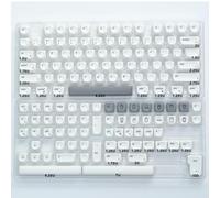 QPSJXN Koa Ocean Whale PBT Keycap Ensemble 135 claviers mécaniques MOA Disposition 7U ISO adaptée aux dispositions coréennes et Russes japonaises(Mac Style-en)