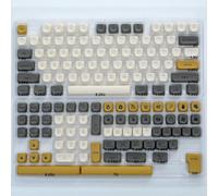 QPSJXN Koa Ocean Whale PBT Keycap Ensemble 135 claviers mécaniques MOA Disposition 7U ISO adaptée aux dispositions coréennes et Russes japonaises(Glimmer-en)