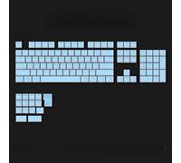 QPSJXN Les Touches de Pudding PBT personnalisés définissent 119 Profil OEM Universel pour 100% 75% 65% 60% Keyboards(Blue 119keys)