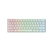 QPSJXN Mchose ace 60 Pro 68 commutateur magnétique swappable swappable RGB Clavier de Jeu Personnalisable de Jeu Personnalisable pour Les Accessoires de Joueurs PC(White Line Ice Rhino)