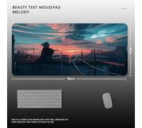 QPSJXN Mouse Pad Paysage Huile Painting Huile Paint(Oil LX0001 (1))