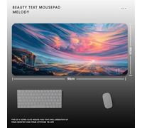 QPSJXN Mouse Pad Paysage Huile Painting Huile Paint(Oil LX0001 (12))