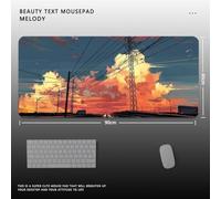 QPSJXN Mouse Pad Paysage Huile Painting Huile Paint(Oil LX0001 (2))
