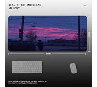 QPSJXN Mouse Pad Paysage Huile Painting Huile Paint(Oil LX0001 (4))