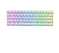 QPSJXN Profil OEM IMD-Tech Keycap Set 118 avec Conception de Brillance de Motif topographique(Ice Crack 61 Keys)