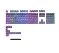 QPSJXN Profil OEM IMD-Tech Keycap Set 118 avec Conception de Brillance de Motif topographique(Purple 118 Keys)