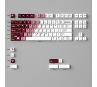 QPSJXN Profil Rouge Gradient Transparent Keycaps Keyboards mécaniques Brillance Claire à Travers la Conception(Red Dragon)