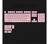 QPSJXN Pudding PBT Keycaps Set 119 Profil OEM personnalisé 100% 75% 65% 60% Keyboards mécaniques(Pink 119keys)