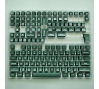 QPSJXN SA Profil Black and Yellow 142 PBT Double Shot Keycap Ensemble pour Les claviers de Jeu mécanique avec Divers commutateurs(Green Translucent)