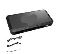 QPSJXN Ventilateur de Refroidissement RVB 120 mm 4pin PWM Argb Computer Case Fan avec Effet 3pin 5V 12cm Ventilador pour PCS(ACP1 ARGB Controller)